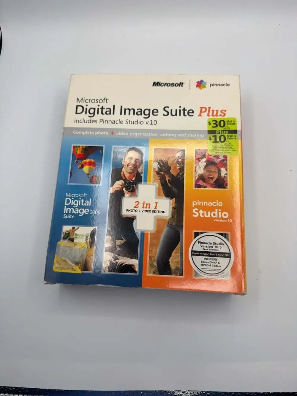 Microsoft Digital Image Suite Plus with Pinnacle Studio v.10 Software